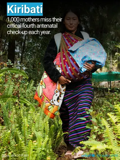 Antenatal care tile for Kiribati, Photo · English