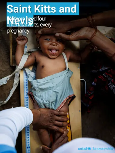 Antenatal care tile for Saint Kitts and Nevis, Photo · English