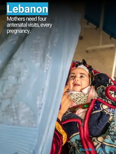 Antenatal care tile for Lebanon, Photo · English