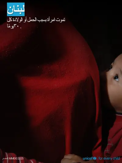 Maternal mortality tile for Lebanon, Photo · Arabic