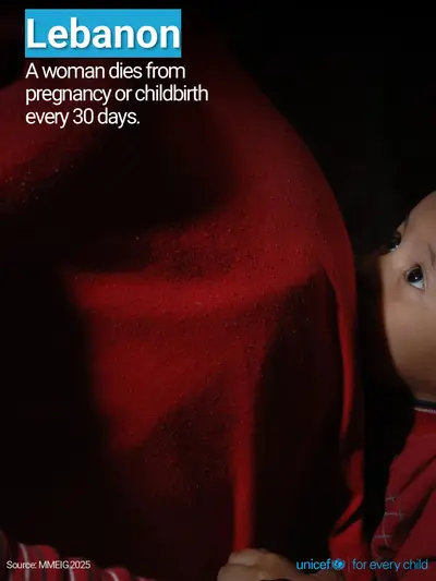 Maternal mortality tile for Lebanon, Photo · English