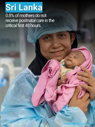 Postnatal care tile for Sri Lanka, Photo · English