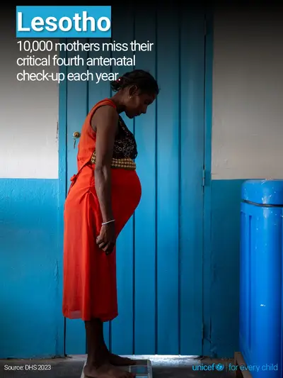 Antenatal care tile for Lesotho, Photo · English