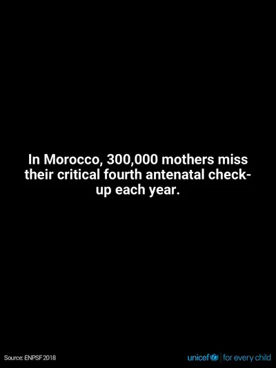Antenatal care tile for Morocco, Text only · English