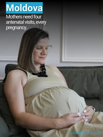 Antenatal care tile for Republic of Moldova, Photo · English