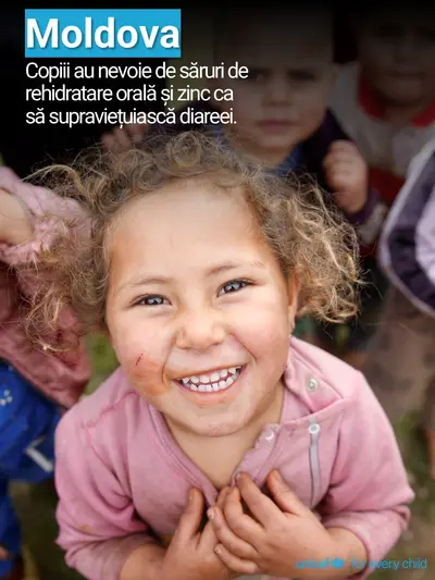 Oral rehydration salts tile for Republic of Moldova, Photo · Romanian