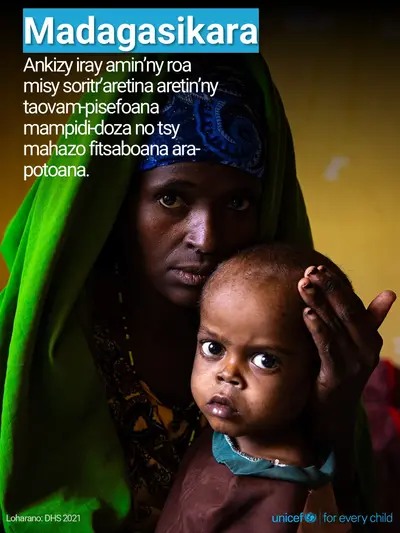 Childhood pneumonia tile for Madagascar, Photo · Malagasy