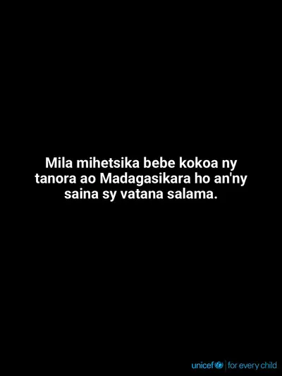 Adolescent physical activity tile for Madagascar, Text only · Malagasy