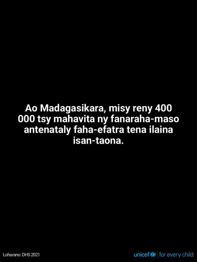 Antenatal care tile for Madagascar, Text only · Malagasy