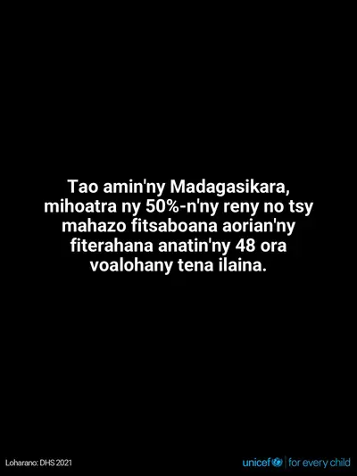 Postnatal care tile for Madagascar, Text only · Malagasy