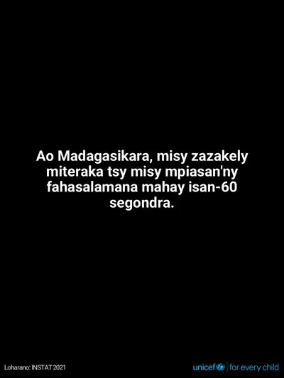 Skilled birth attendance tile for Madagascar, Text only · Malagasy