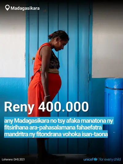 Antenatal care tile for Madagascar, Bold number · Malagasy