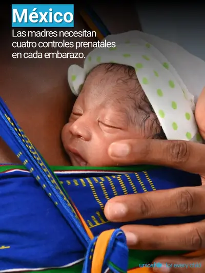 Antenatal care tile for Mexico, Photo · Spanish