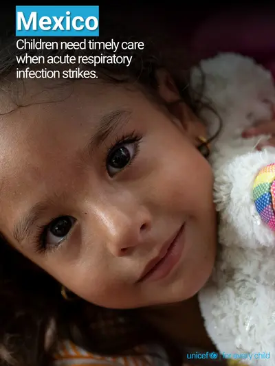 Childhood pneumonia tile for Mexico, Photo · English