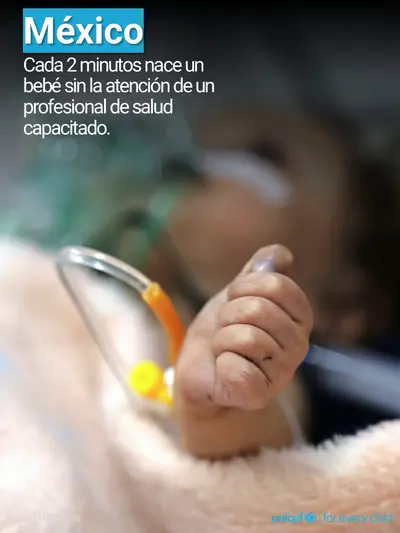 Skilled birth attendance tile for Mexico, Photo · Spanish