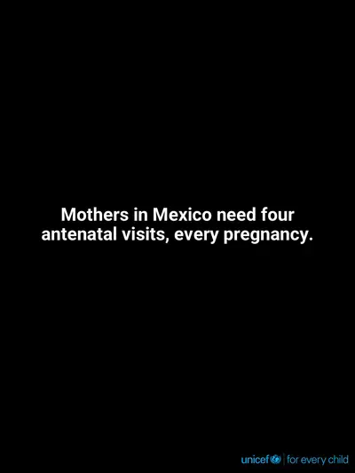 Antenatal care tile for Mexico, Text only · English