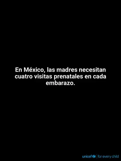 Antenatal care tile for Mexico, Text only · Spanish