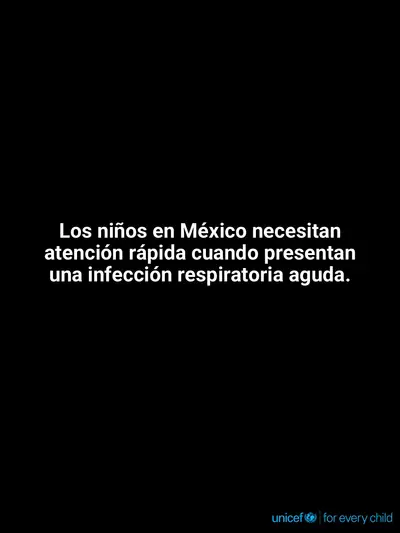 Childhood pneumonia tile for Mexico, Text only · Spanish