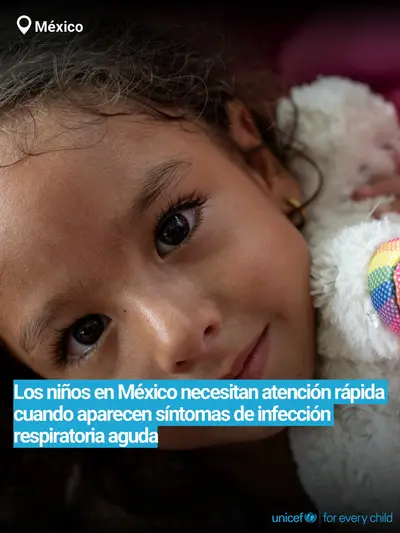Childhood pneumonia tile for Mexico, Bold number · Spanish