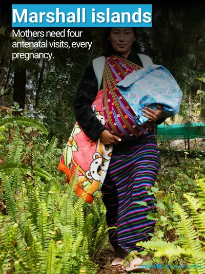 Antenatal care tile for Marshall Islands, Photo · English