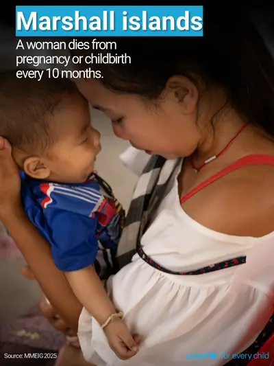 Maternal mortality tile for Marshall Islands, Photo · English