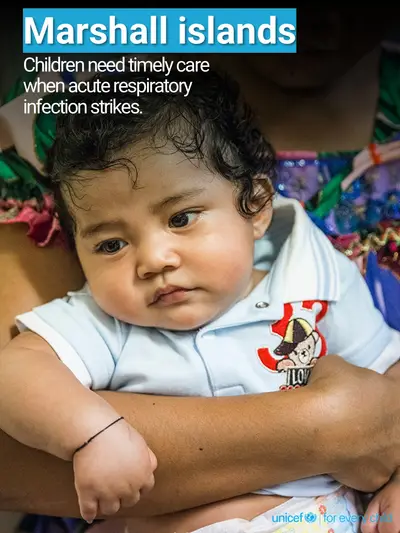 Childhood pneumonia tile for Marshall Islands, Photo · English