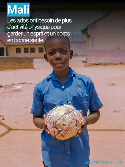 Adolescent physical activity tile for Mali, Photo · French