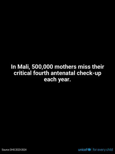 Antenatal care tile for Mali, Text only · English