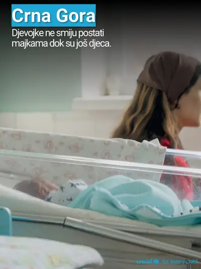 Adolescent motherhood tile for Montenegro, Photo · Montenegrin