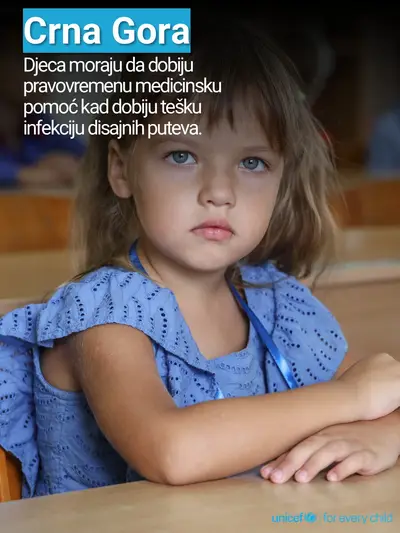 Childhood pneumonia tile for Montenegro, Photo · Montenegrin