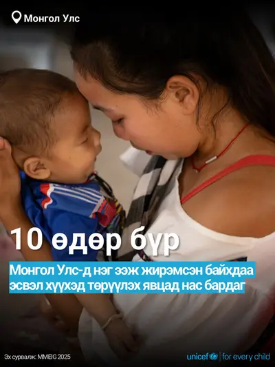 Maternal mortality tile for Mongolia, Bold number · Mongolian