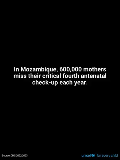 Antenatal care tile for Mozambique, Text only · English