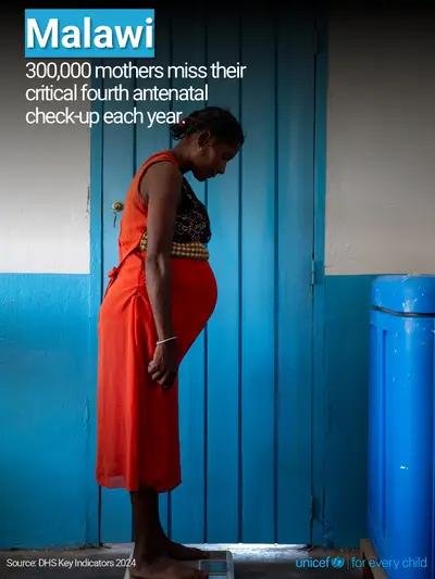 Antenatal care tile for Malawi, Photo · English