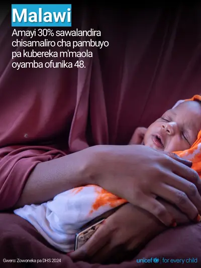 Postnatal care tile for Malawi, Photo · Chichewa