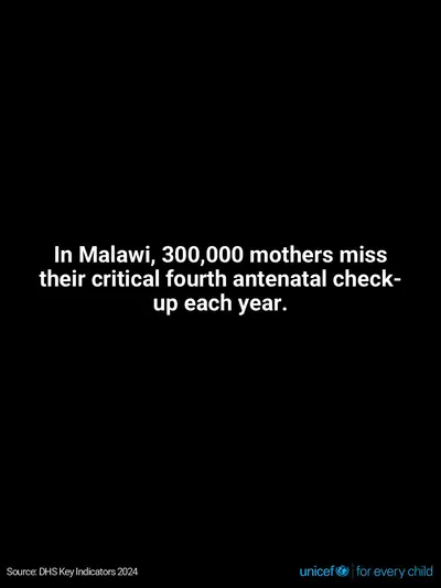 Antenatal care tile for Malawi, Text only · English