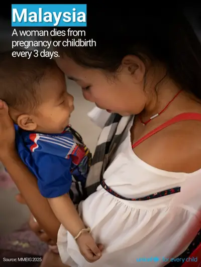 Maternal mortality tile for Malaysia, Photo · English