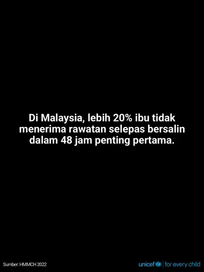 Postnatal care tile for Malaysia, Text only · Malay
