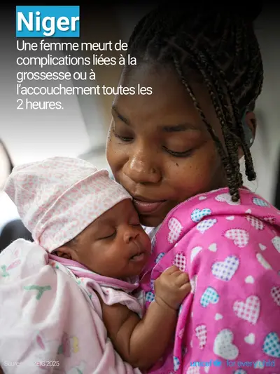 Maternal mortality tile for Niger, Photo · French