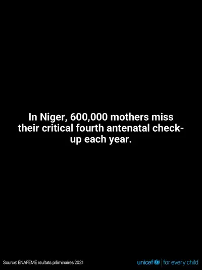 Antenatal care tile for Niger, Text only · English