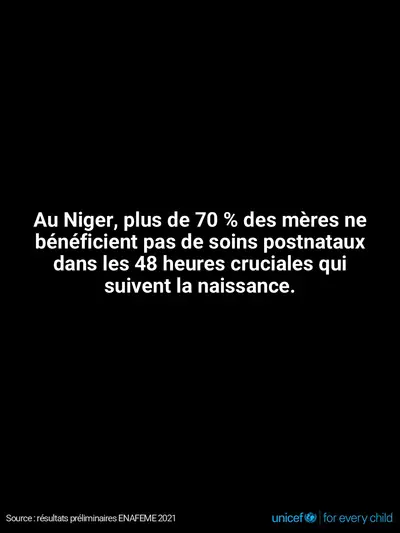 Postnatal care tile for Niger, Text only · French
