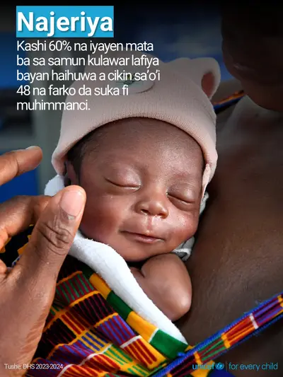 Postnatal care tile for Nigeria, Photo · Hausa