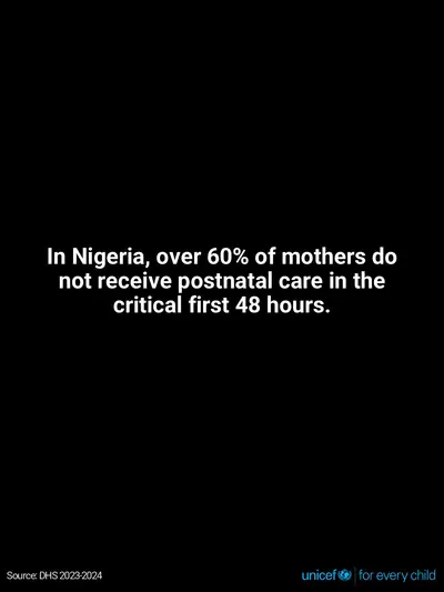 Postnatal care tile for Nigeria, Text only · English