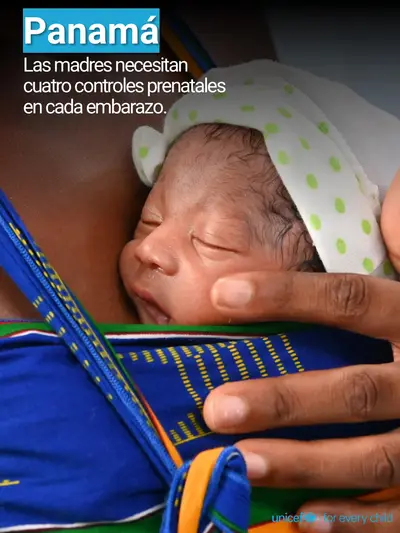 Antenatal care tile for Panama, Photo · Spanish
