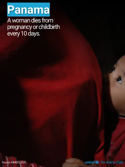 Maternal mortality tile for Panama, Photo · English