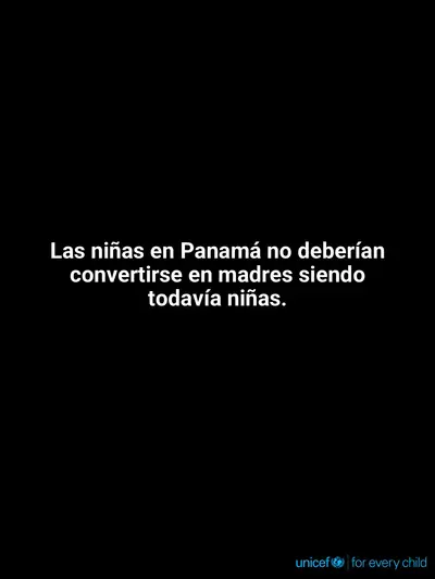 Adolescent motherhood tile for Panama, Text only · Spanish