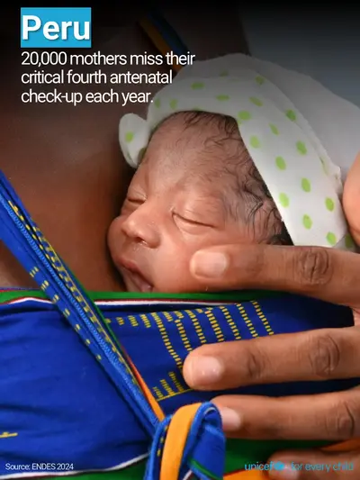 Antenatal care tile for Peru, Photo · English