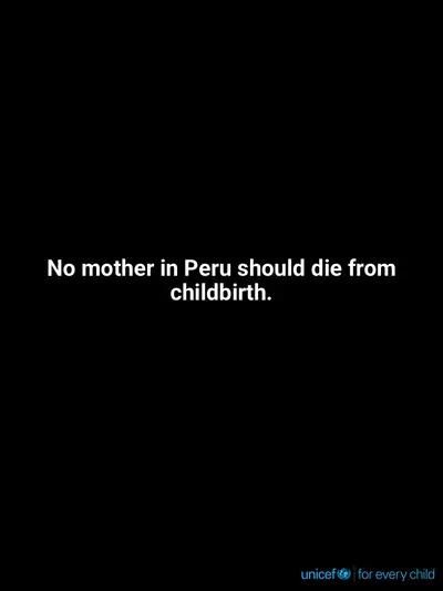 Maternal mortality tile for Peru, Text only · English