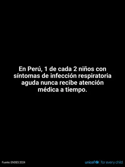 Childhood pneumonia tile for Peru, Text only · Spanish