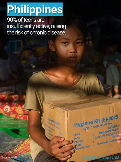 Adolescent physical activity tile for Philippines, Photo · English