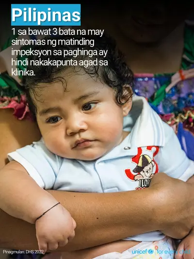 Childhood pneumonia tile for Philippines, Photo · Filipino